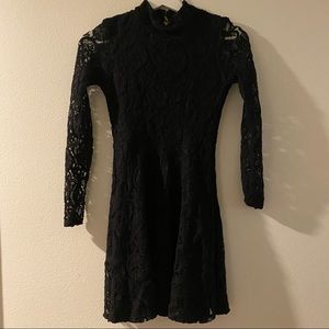 River island black lace dress size UK6